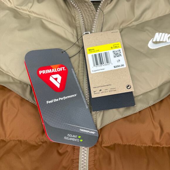 Nike Storm-Fit Primaloft Windrunner Puffer Jacket Men's Small Tall FB8185-248 - Picture 2 of 4